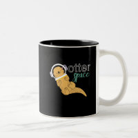 Funny Animal Cartoon Humour Otter Space