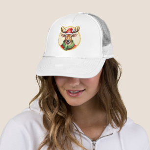 Funny Animal Christmas Favourites - Deer 2 Trucker Hat