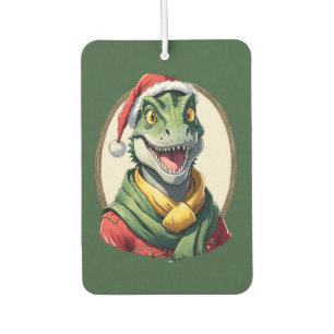 Funny Animal Christmas Favourites - Dino 2 Car Air Freshener