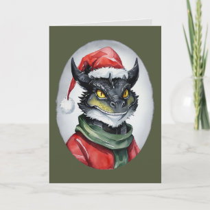 Funny Animal Christmas Favourites - Dragon 1 Card