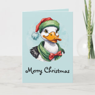 Funny Animal Christmas Favourites - Duck 2 Card