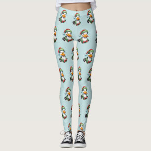 Funny Animal Christmas Favourites - Duck 2 Leggings