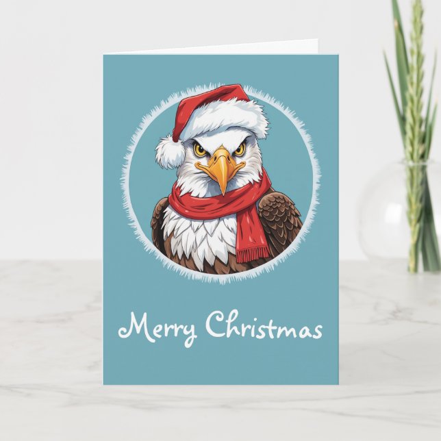 Funny Animal Christmas Favourites - Eagle 2 Card (Front)