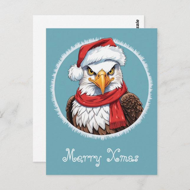 Funny Animal Christmas Favourites - Eagle 2 Postcard (Front/Back)