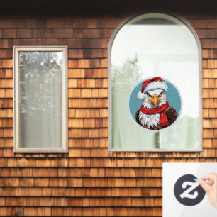 Funny Animal Christmas Favourites - Eagle 2 Window Cling