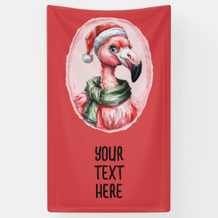 Funny Animal Christmas Favourites - Flamingo 1 Banner