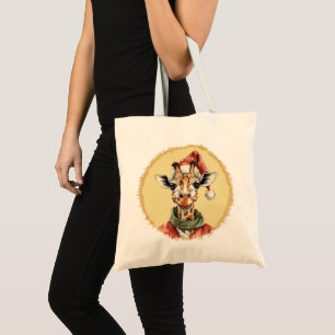 Funny Animal Christmas Favourites - Giraffe 1 Tote Bag