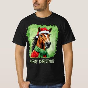 Funny Animal Christmas Favourites - Horse 6 T-Shirt