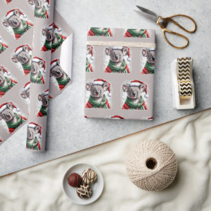Funny Animal Christmas Favourites - Koala 1 Wrapping Paper
