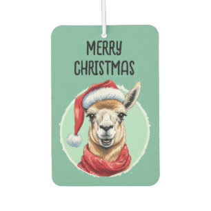 Funny Animal Christmas Favourites - Llama 1 Car Air Freshener