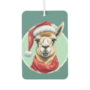 Funny Animal Christmas Favourites - Llama 1 Car Air Freshener