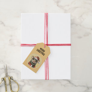 Funny Animal Christmas Favourites - Mouse 1 Gift Tags