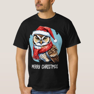 Funny Animal Christmas Favourites - Owl 1 T-Shirt