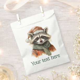 Funny Animal Christmas Favourites - Racoon 1 Favour Bags