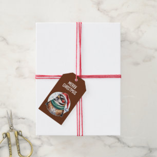 Funny Animal Christmas Favourites - Sparrow 1 Gift Tags