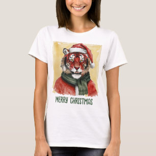 Funny Animal Christmas Favourites - Tiger 1 T-Shirt