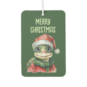 Funny Animal Christmas Favourites - Turtle 2 Car Air Freshener