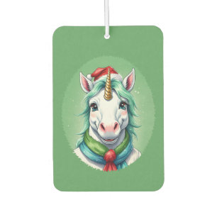 Funny Animal Christmas Favourites - Unicorn 1 Car Air Freshener