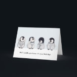 Funny Animal Cute Penguin Birthday Card<br><div class="desc">A cute and funny penguin birthday card.</div>