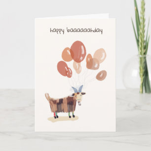 Funny Animal Cute Pet Silly Humour Cartoon Birthda Card