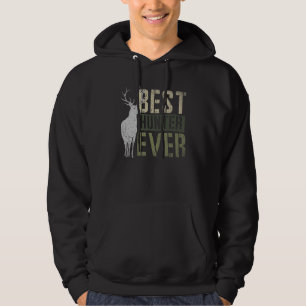 Funny Animal Deer Hunter Best Hunter Ever Hunting Hoodie