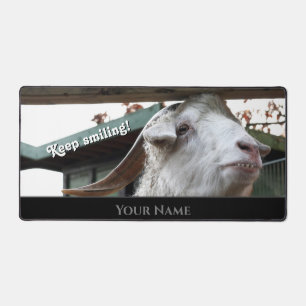 Funny animal funny sheep silly looking keep smilin desk mat