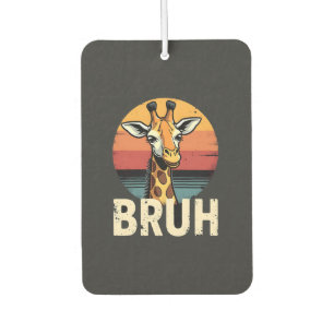 Funny Animal Giraffe Meme Face Festive Xmas T-Shir Car Air Freshener