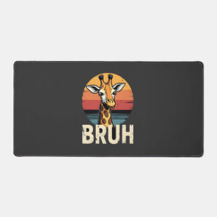 Funny Animal Giraffe Meme Face Festive Xmas T-Shir Desk Mat