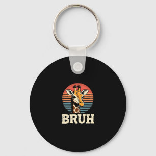 Funny Animal Giraffe Meme Face Festive Xmas T-Shir Key Ring