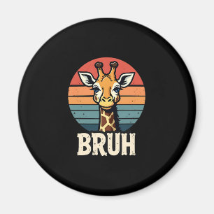 Funny Animal Giraffe Meme Face Festive Xmas T-Shir Magnet