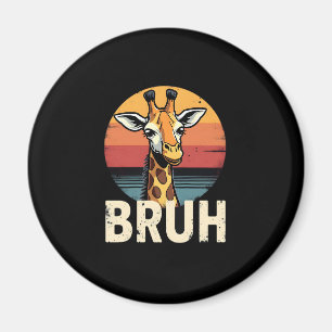 Funny Animal Giraffe Meme Face Festive Xmas T-Shir Magnet