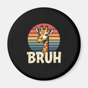 Funny Animal Giraffe Meme Face Festive Xmas T-Shir Magnet