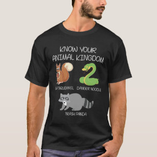 Funny animal kingdom Skunk Racoon Snake Pun T-Shirt