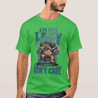 Funny animal lazy dogquote boy T-Shirt
