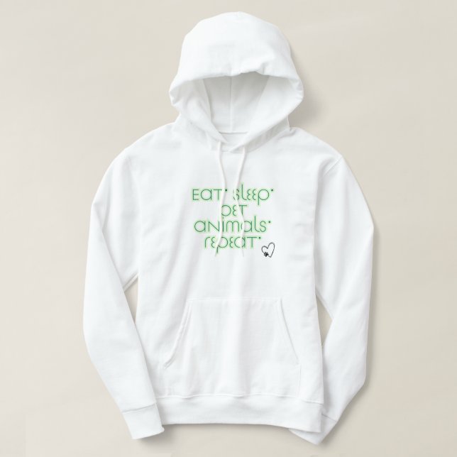Funny Animal Lover Hoodie (Design Front)