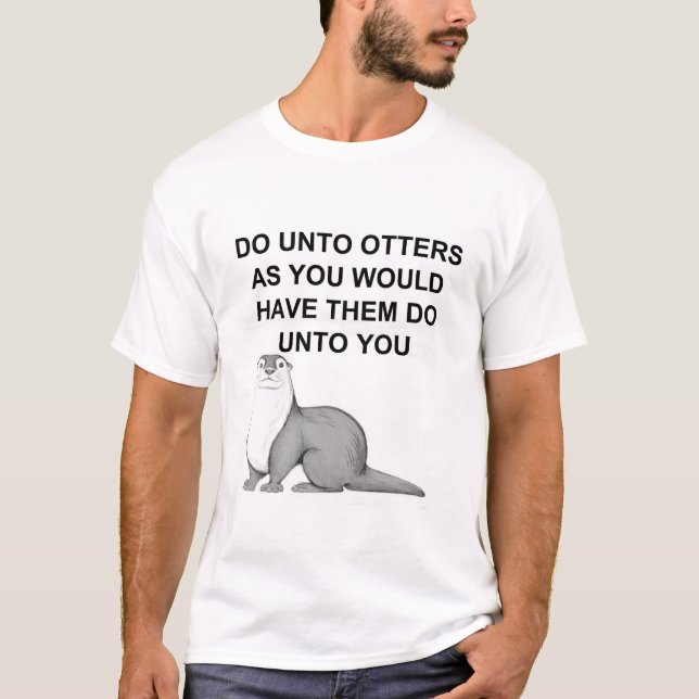 Funny animal lovers love otters T-Shirt (Front)