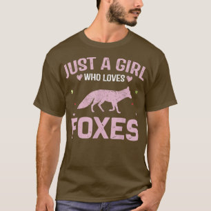 Funny Animal Lovers Women Just A Girl Who Loves Fo T-Shirt