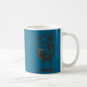 Funny animal meme frog drinking iced coffee men mug