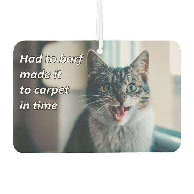 Funny Animal Memes Cat Memes Humourous Photos Car Air Freshener (Front)