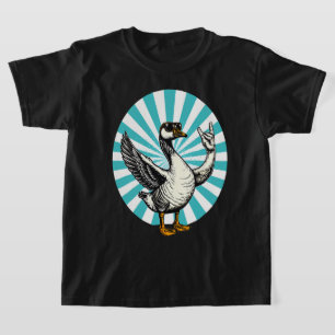 Funny Animal Music Gift Cool Goose Rock Dancer T-Shirt
