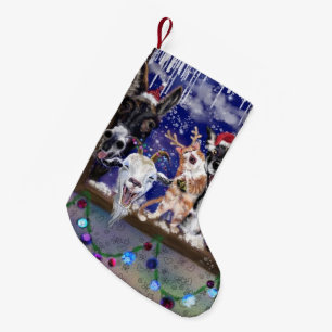Funny Animal Party Christmas Stocking