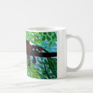 Funny Animal Red Lemur relaxing Coffee Mug