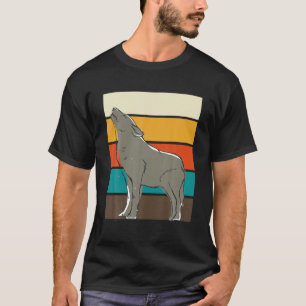 Funny Animal Wolf Fun Lovers Wolves Vintage T-Shirt