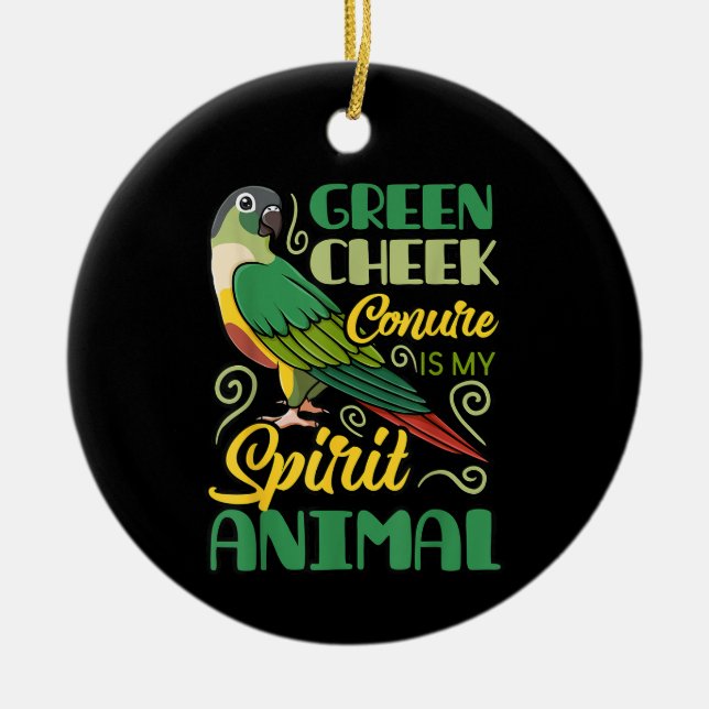 Funny Animals Cute Birds Ceramic Tree Decoration (Front)