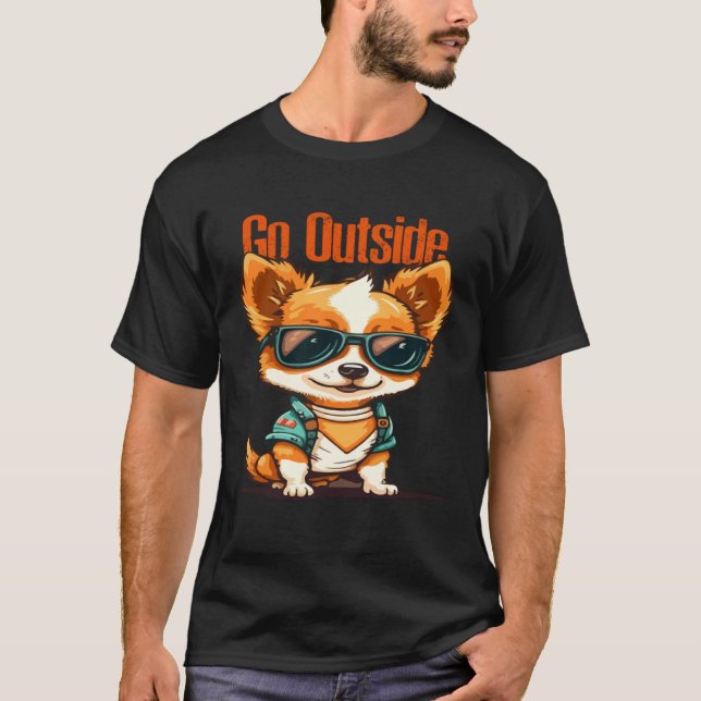 Funny Animals Dog Cat Owl Fox Cute 1 T-Shirt (Front)