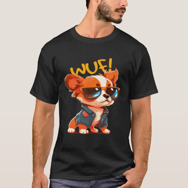 Funny Animals Dog Cat Owl Fox Cute T-Shirt (Front)