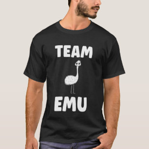 Funny Animals Emus Minimalist Bird Simple Team emu T-Shirt