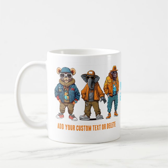 Funny Animals Gift Fashion Coffee Mug (Left)
