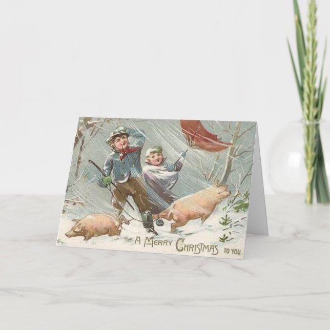 FUNNY ANIMALS HOLIDAY CARD (Front)