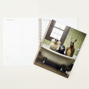 Funny animals in bathroom planner
